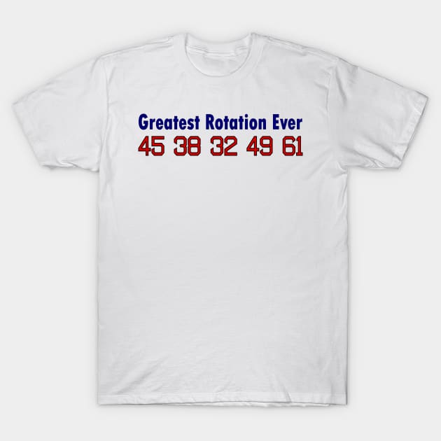 Red Sox Greatest Rotation Ever T-Shirt by Retro Sports